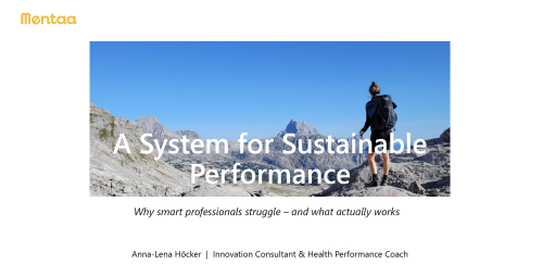 A System for Sustainable Performance