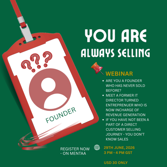 You Are Always Selling - Founder led Sales Success