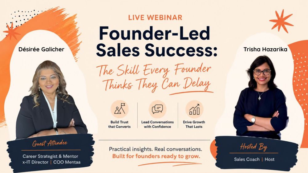 You Are Always Selling - Founder led Sales Success