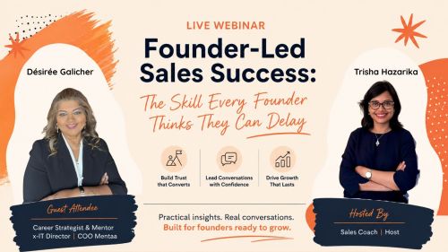 You Are Always Selling - Founder led Sales Success